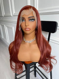 Auburn Red 13X6 Large Part Lace Front Wig Synthetic Wig