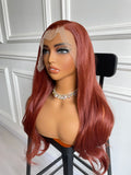 Auburn Red 13X6 Large Part Lace Front Wig Synthetic Wig