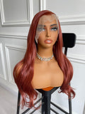 Auburn Red 13X6 Large Part Lace Front Wig Synthetic Wig