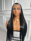 13x6 Black Straight Lace Wig Synthetic Wig