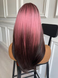 Pink Straight Wigs Cosplay Wigs Synthetic Costume Wigs