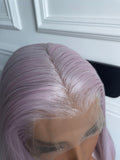 Purple Pink Lace Wig Heat Resistant Synthetic Wig