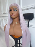 Purple Pink Lace Wig Heat Resistant Synthetic Wig