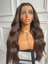 Natural Brown Straight Lace Wig Synthetic Wig