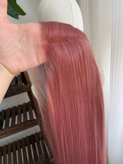Dirty Pink Lace Wig Premium Heat Resistant Synthetic Wig