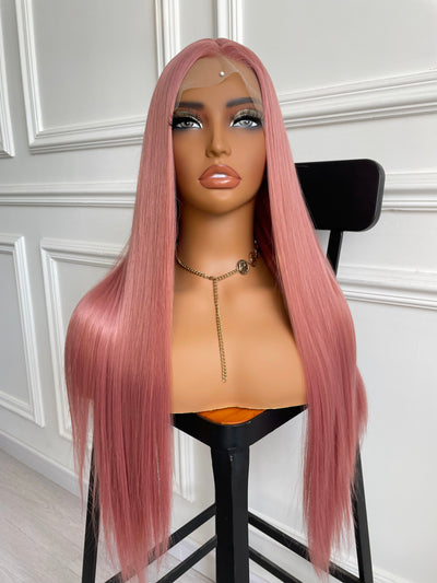 Dirty Pink Lace Wig Premium Heat Resistant Synthetic Wig