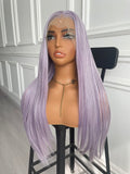 Lavender Purple 13X4 Large Part Lace Front Wig Synthetic Wig