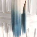 Custom Blue Ombre Color 13X4 Large Part Lace Front Wig Synthetic Wig