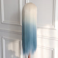 Custom Blue Ombre Color 13X4 Large Part Lace Front Wig Synthetic Wig