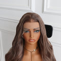 Brown Loose Wave Lace Wig Elegant Straight Wig