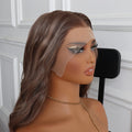 Brown Loose Wave Lace Wig Elegant Straight Wig