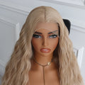 Blonde Curly Lace Wig Heat Resistant Synthetic Wig