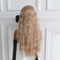 Blonde Curly Lace Wig Heat Resistant Synthetic Wig