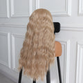 Blonde Curly Lace Wig Heat Resistant Synthetic Wig