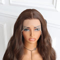 Natural Brown Straight Lace Wig Synthetic Wig