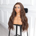 Natural Brown Straight Lace Wig Synthetic Wig