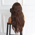 Natural Brown Straight Lace Wig Synthetic Wig