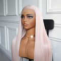 Blush Pink 13X4 Lace Wig Synthetic Heat Resistant Wig