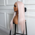 Blush Pink 13X4 Lace Wig Synthetic Heat Resistant Wig