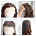 Natural Brown Straight Lace Wig Synthetic Wig