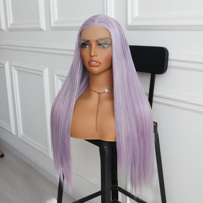 Lavender Purple 13X4 Large Part Lace Front Wig Synthetic Wig