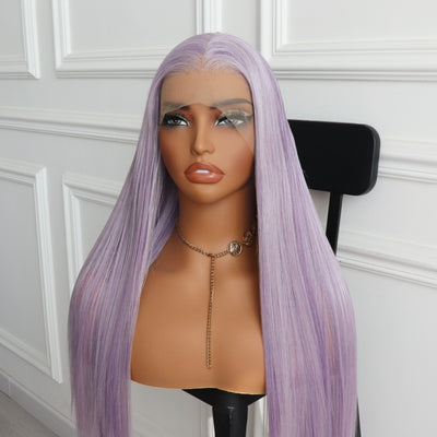 Lavender Purple 13X4 Large Part Lace Front Wig Synthetic Wig