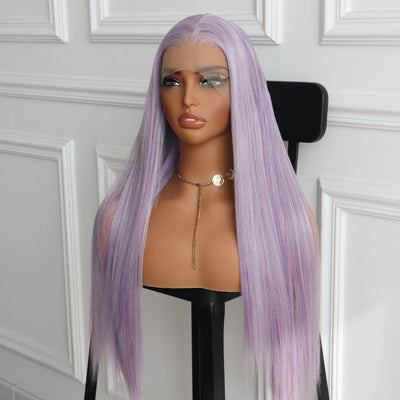 Lavender Purple 13X4 Large Part Lace Front Wig Synthetic Wig