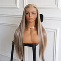 Blonde with Brown Highlight Heat Resistant Synthetic Wig