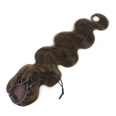 NHA Natural Wave Drawstring Ponytail Brown Color