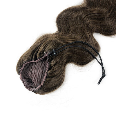 NHA Natural Wave Drawstring Ponytail Brown Color