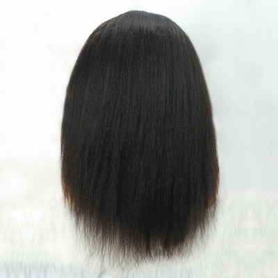 NHA Kinky Straight HeadBand Human Hair Wig New Fashion