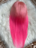 NHA Hot Pink Ombre Body Wave Human Hair