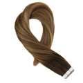 NHA Straight Dark Brown Ombre Tape in Human Hair Extension