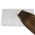 NHA Straight Dark Brown Ombre Tape in Human Hair Extension