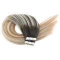 NHA Straight Dark Brown Honey Blonde Ombre Tape Hair Extension