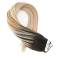 NHA Straight Dark Brown Honey Blonde Ombre Tape Hair Extension